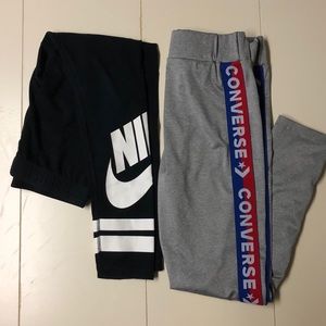 Bundle Nike & Converse Girls Leggings